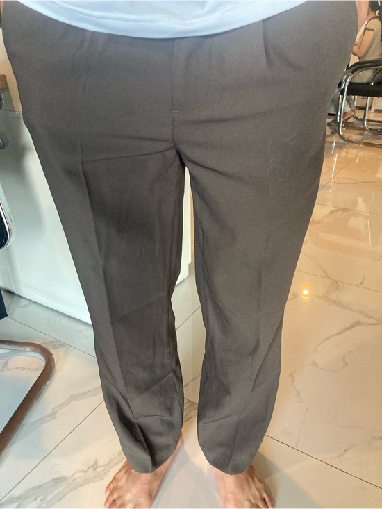 Other - Men's Tailored Straight-Leg Dress Pants - Brown